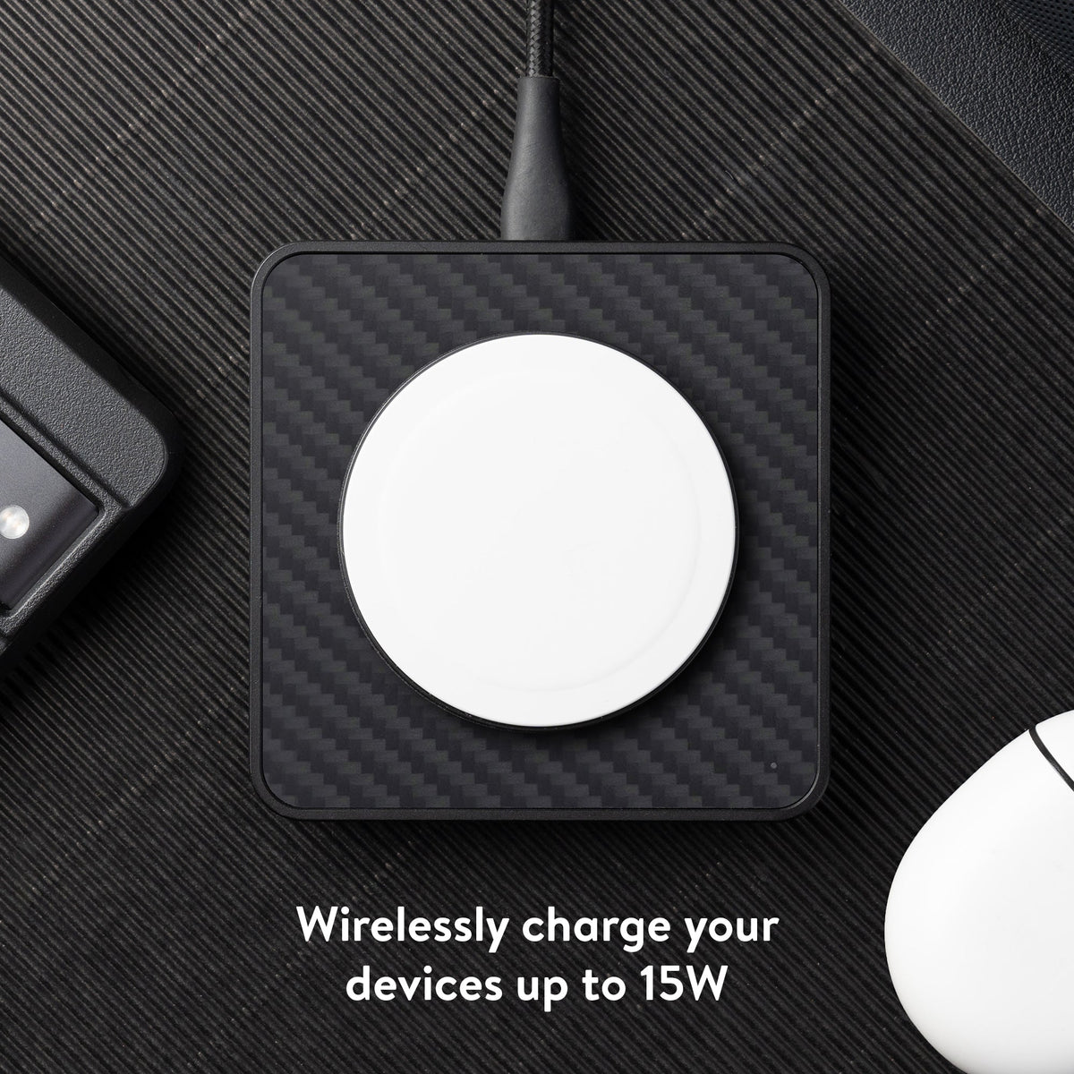 Revolutionary super-fast charging pad: Transform the way you power up. Effortlessly charge your devices at blazing speeds with this cutting-edge charging pad.