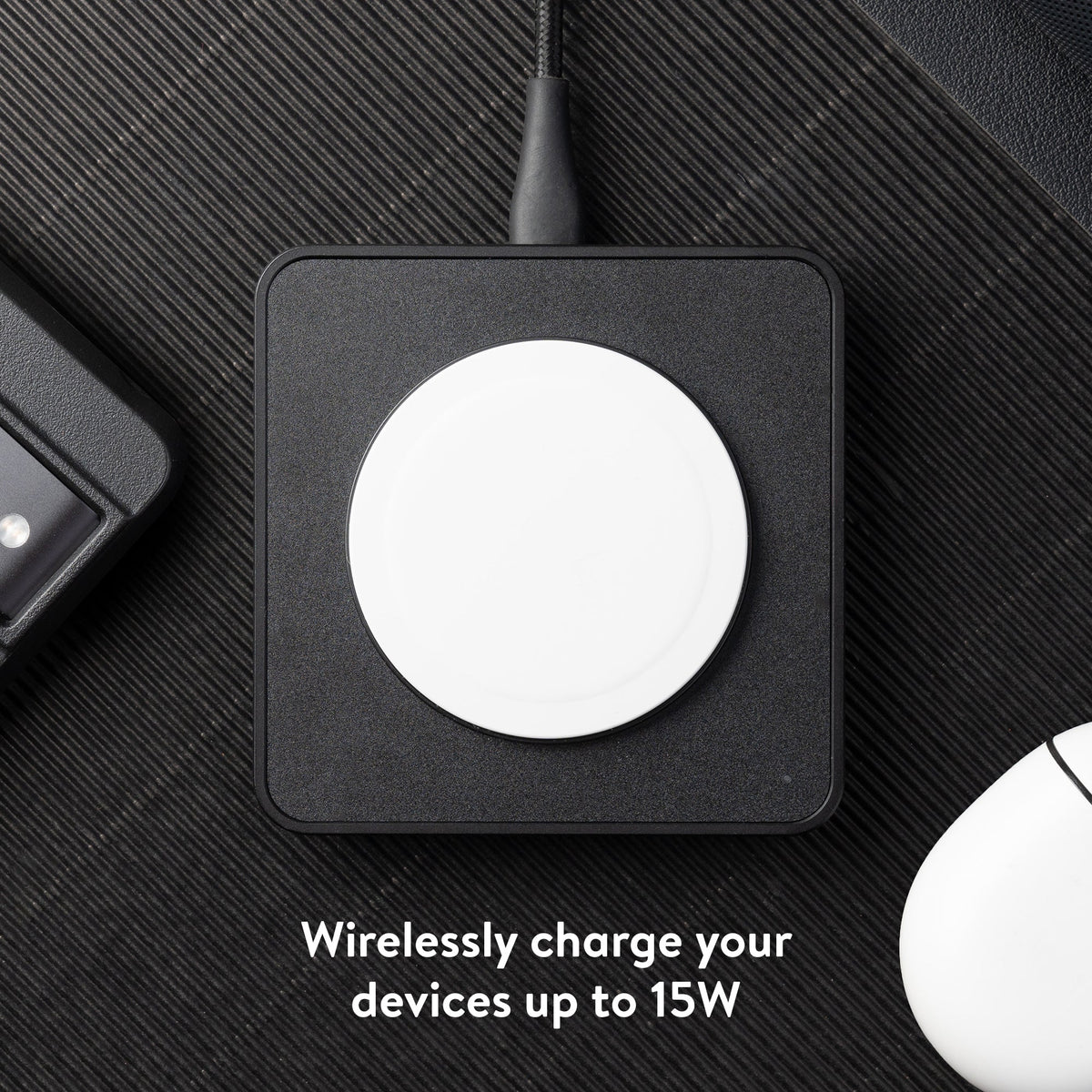 Revolutionary super-fast charging pad: Transform the way you power up. Effortlessly charge your devices at blazing speeds with this cutting-edge charging pad.